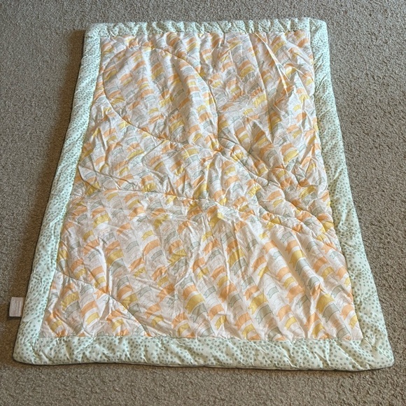 Dr. Seuss Oh the Places You’ll Go Trend Lab Crib Blanket 2 Valance Set - Picture 5 of 7